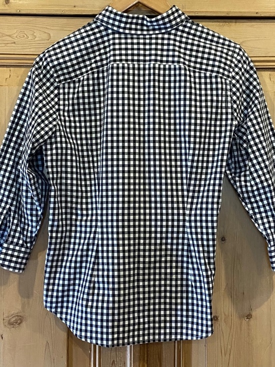 LAUREN RALPH LAUREN Checkered Gingham Button Down Petite Medium - Picture 6 of 6